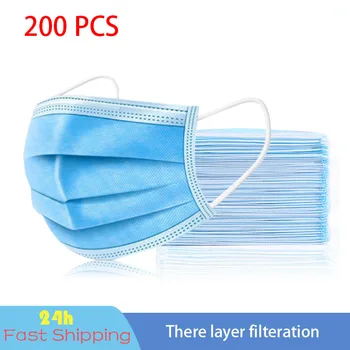 

200PCS Disposable masks filters masks mouth masks disposable innermask mascarillas face masks protective virus masks mascarilas