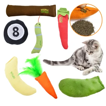 

1pcs Pets Cat Teeth Grinding Toy Pet Kitten Catnip Toys Comfortable Chewing Toy Claws Thumb Bite Catmint Catnip Toys