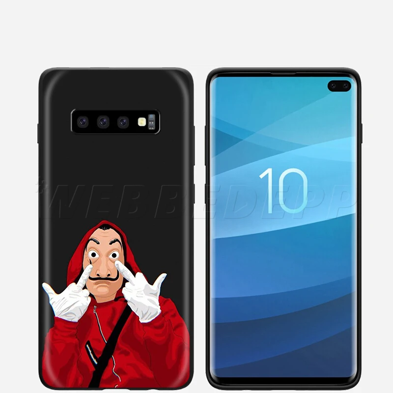 Webbedepp La Casa De Papel чехол для samsung Galaxy S7 S8 S9 S10 Edge Plus Note 10 8 9 A10 A20 A30 A40 A50 A60 A70
