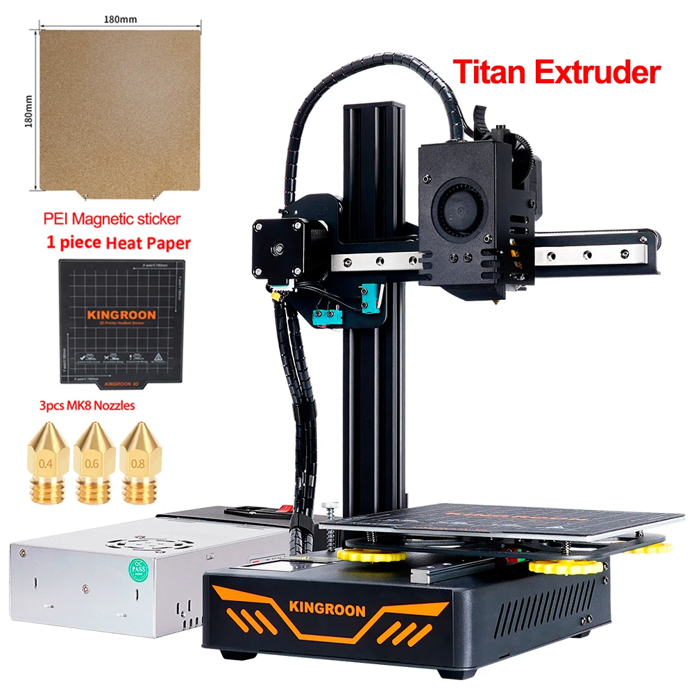 KP3S FDM 3D Printer Kit Printer 3D High Precision Touch Screen Portable Printer kit Printing PLA ABS180x180x180mm best 3d printer for beginners 3D Printers