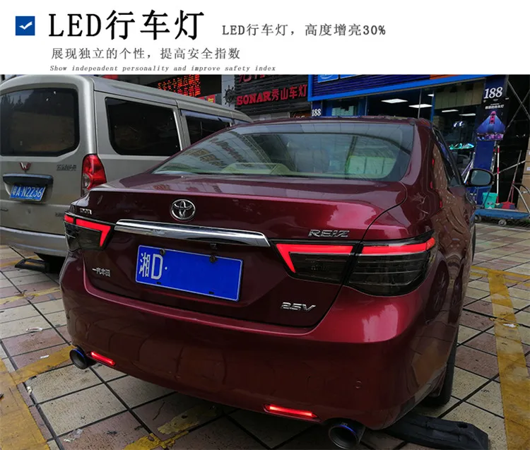 AKD автомобильный Стайлинг для Toyota Mark X задний светильник s 2010-2012 рейз светодиодный задний светильник DRL динамический сигнал тормоза заднего хода авто аксессуары