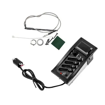 

Hot High quality 4 Band EQ 7545R Piezo Amplifier Equalizer 9V Battery Kit For Acoustic Guitar Pick up