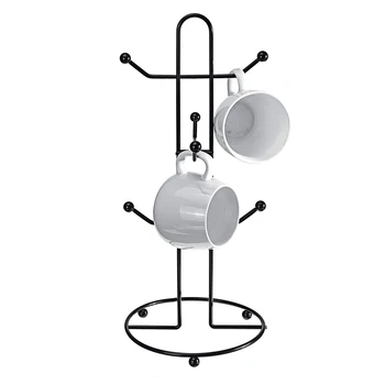 

Smooth Surface Stand Drinkware Shelf 6 Hos Desktop Organizer Cup Holder Hanging Home Non Slip Iron Decoration Kitchen Bar
