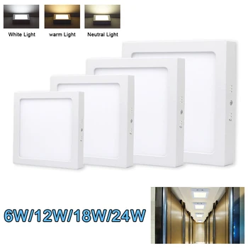 

1pcs LED Ceiling Light Square Flat LED Surface Mount Ceiling Lamp for Bathroom Kitchen Living Room