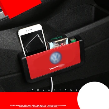 

NEW Fashion Car Storage Bag Multi Function Universal Mobile Phone Storage Box For volkswagen polo golf 3 4 5 6 7 8 t5 b4 b5 b6