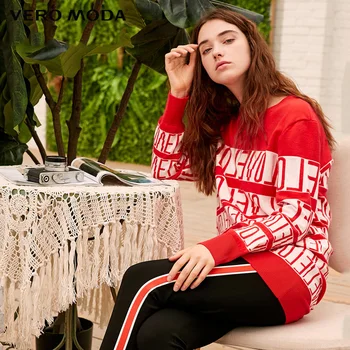 

Vero Moda spring Letter Printed Women Long Sweater |318413505