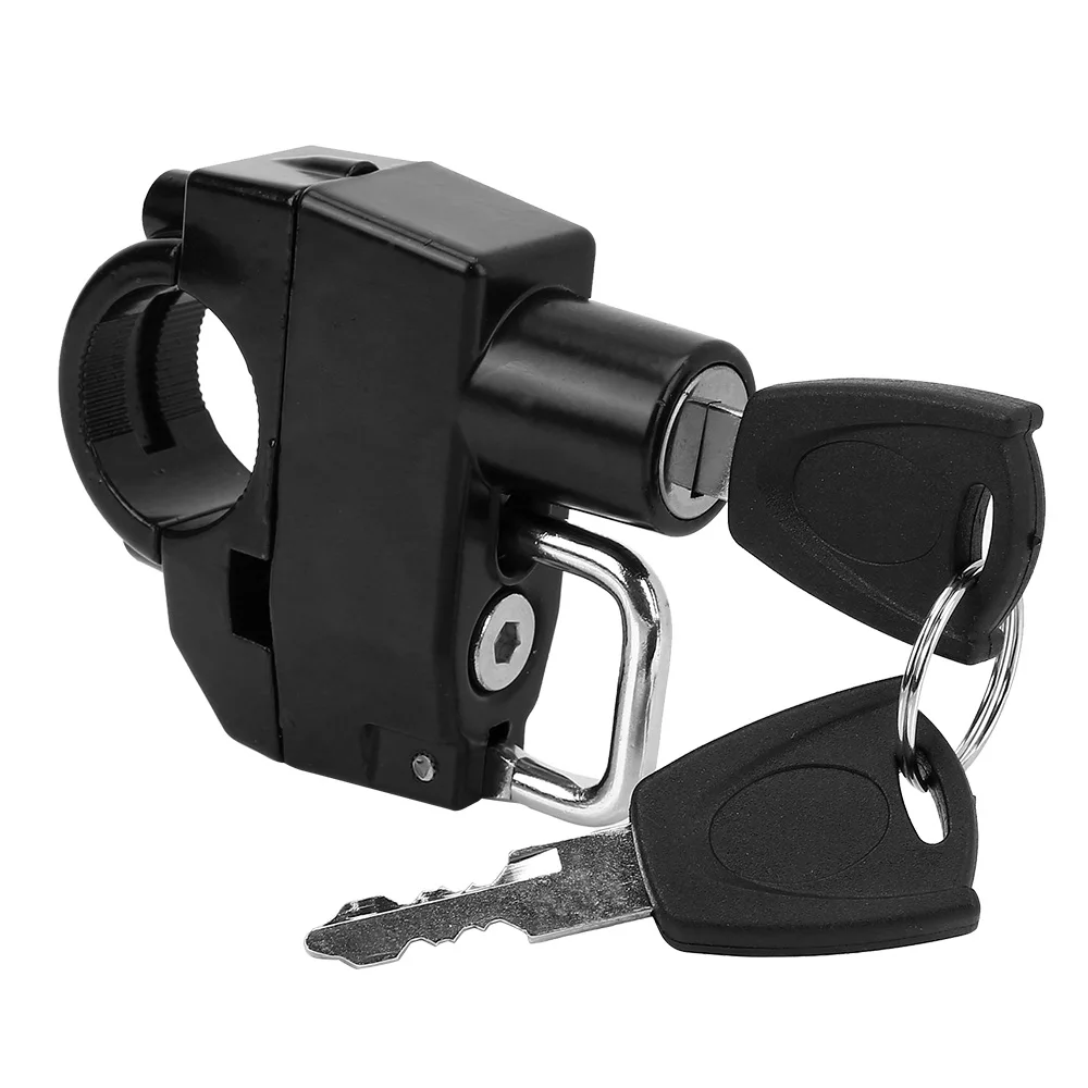 

Durable Portable Key Locking Lock Accessories Motor Locks Security Safety Bike Helmet Locks Motorcycle Handlebar Lock Anti-theft