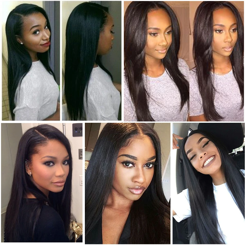 Lace Frontal Human Hair Wig Remy Brazilian Straight 13x4 Lace Part Wigs for Women100% Natural Hair PrePlucked Wig