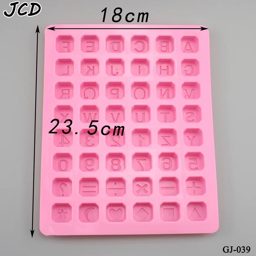 

JCD 1pcs 48 Letters Of The Alphabet Silicone Chocolate Molds, Handmade Diy Ice Lattice Mold Handmade Soap Mold