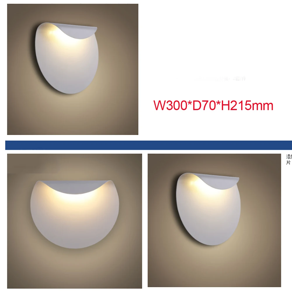 SANDIY Wall Lamp White Creative Light Modern Simple Fashion Personality Minimalist Bedroom Bedside Corridor Living Room Sconce