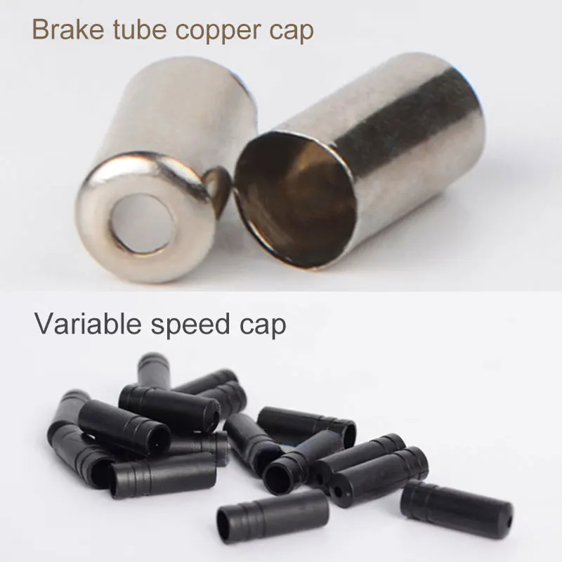 100 шт. велосипедный тормоз для дорожного велосипеда переключения передач переключатель кабеля наконечники провода заглушка