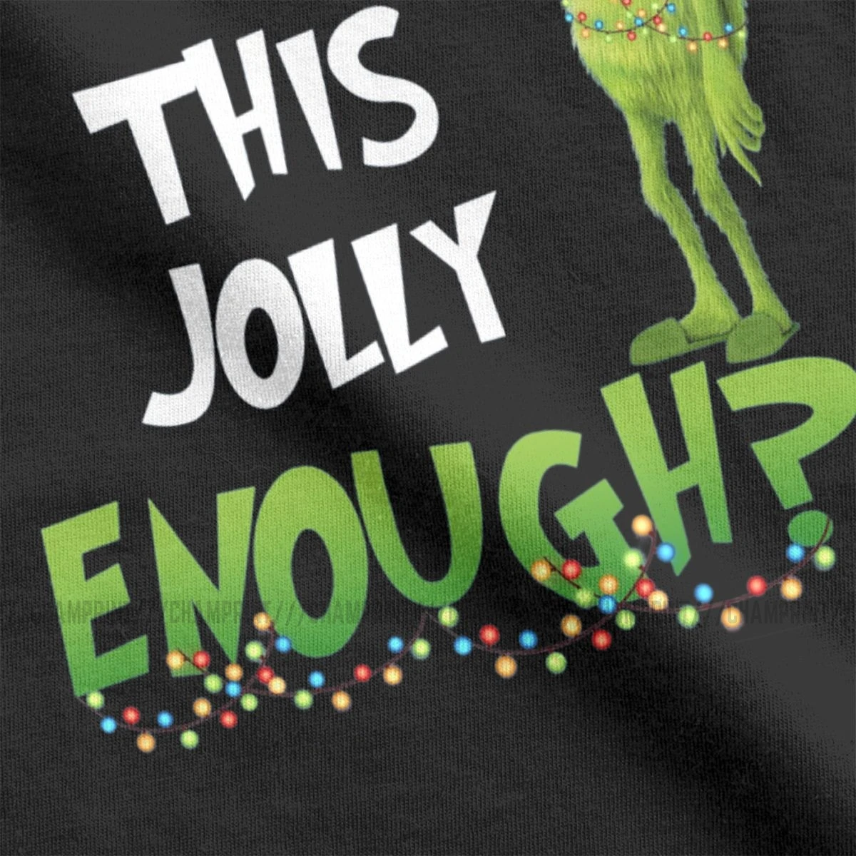 Grinch Is This Jolly достаточно Рождественская женская футболка, футболка, Топы, милая хлопковая футболка для женщин, готическая одежда, графический Рисунок