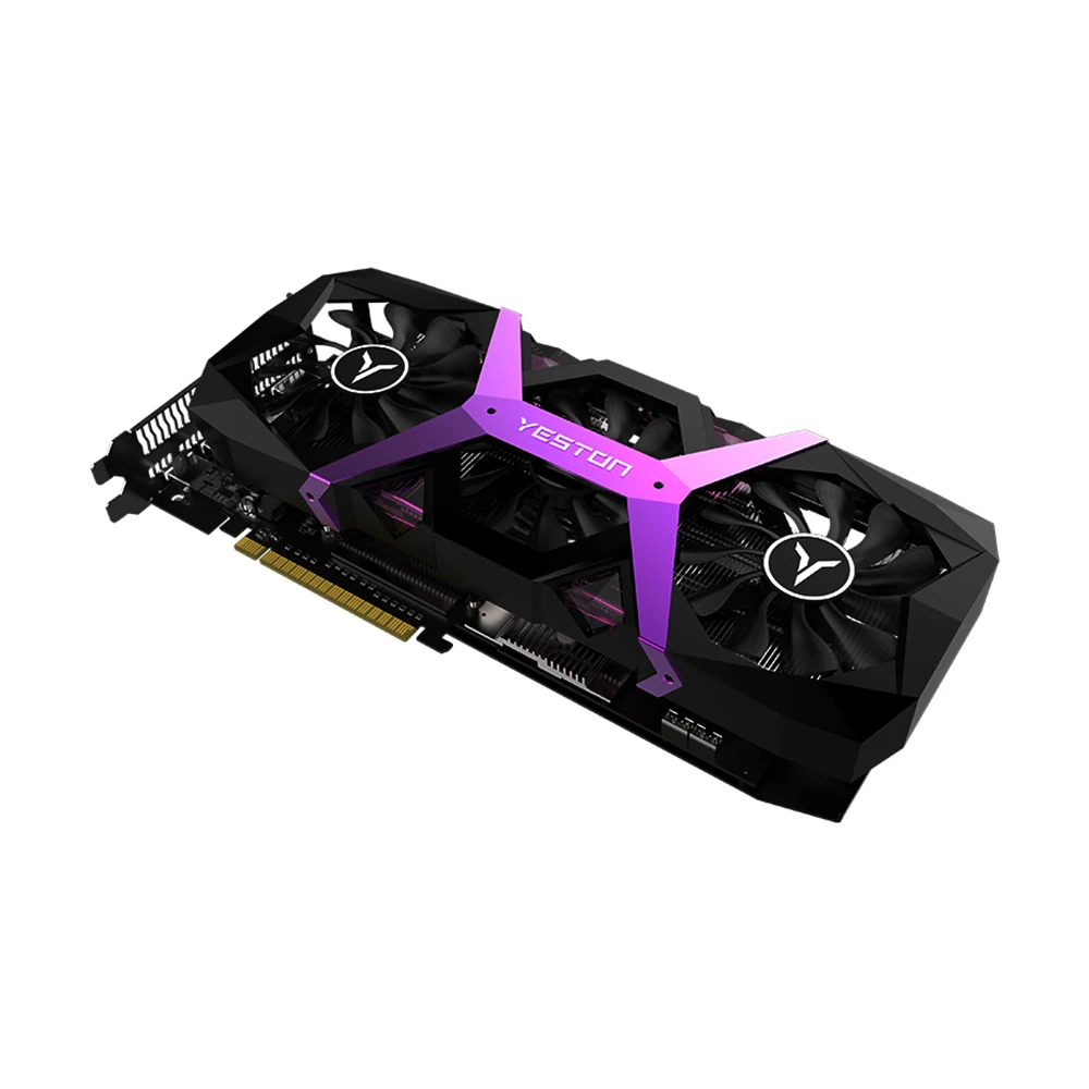 Yeston Radeon RX590 8G GDDR5 256bit ACE PCI Express x16 3,0 видеоигровая видеокарта DVI+ HDMI+ 3* DP для настольного компьютера
