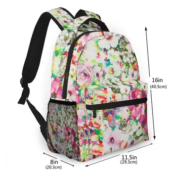 

NOISYDESIGNS Backpack for Women Floral Paiting Travel Backpacks Pink Female School Bag for Teenage Girls Book Knapsack Mochilas