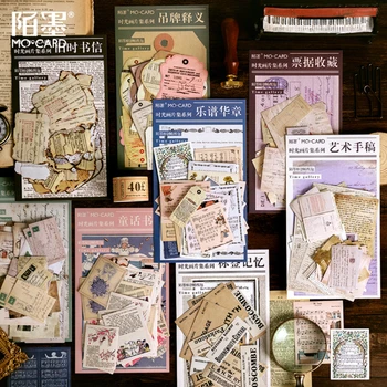 

Mo.Card Time picture Collection paper diary sticker Scrapbooking 45 pcs/pack Decoration label DIY wholesale