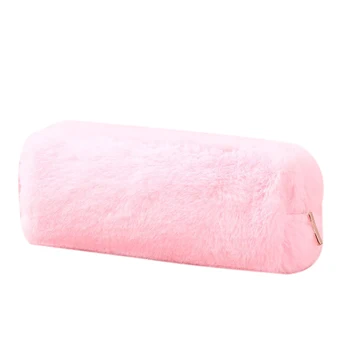 

Big Pencil Case School Pencilcase For Girl Plush Pencil Box Kawaii Hairball Makeup Bag Office School Stationery