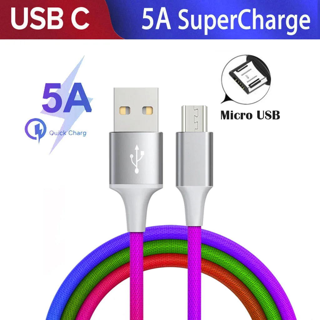 Ouhaobin 5A Super charge USB3.0 Micro USB кабель для samsung Quick Charge 3 0 быстрой зарядки | Электроника