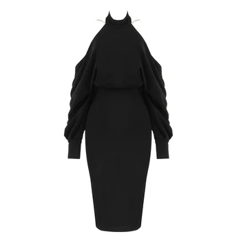 

Bead Women Dress Elegant Party Female Ladies Club Sexy Dresses Autumn Fashion Black Dresses 2020 Summer Women Vestidos