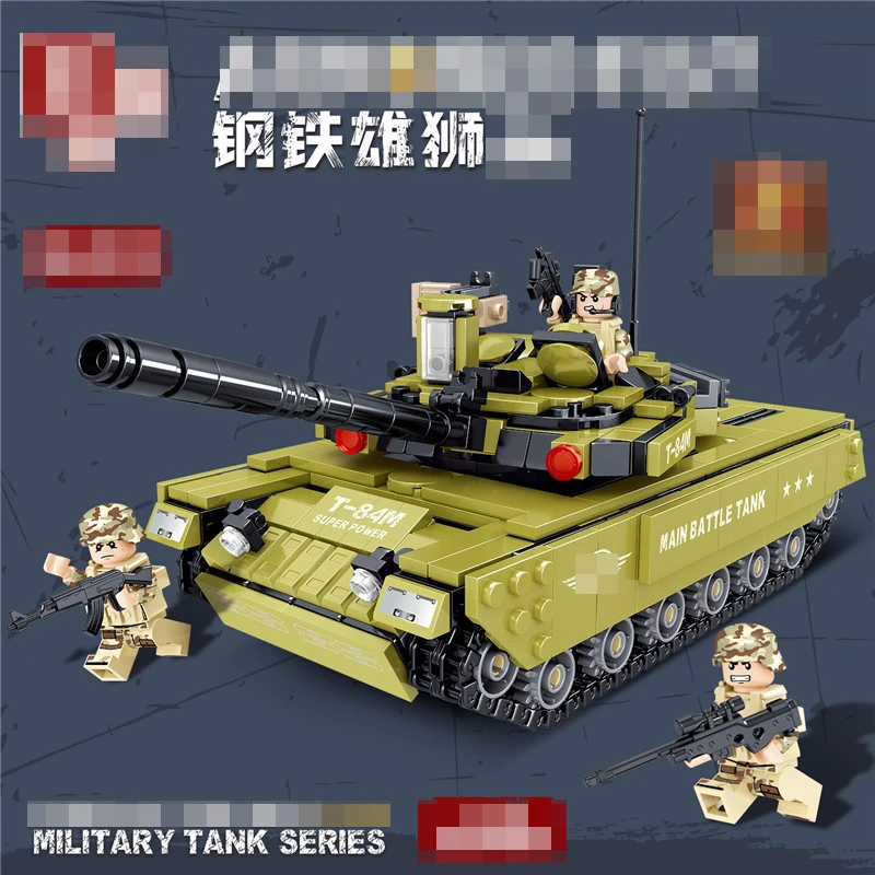 Бронированный кулак военный 775 шт T-84M главный Танк Строительный блок дети