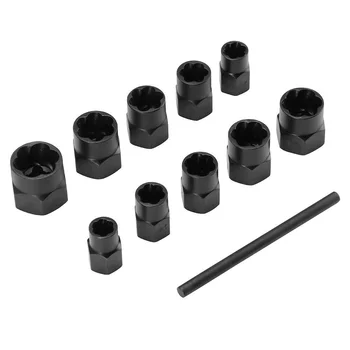 

Lug Nut Remover Hex Bolt Extractor Tool Threading Kit Socket Damaged Locking