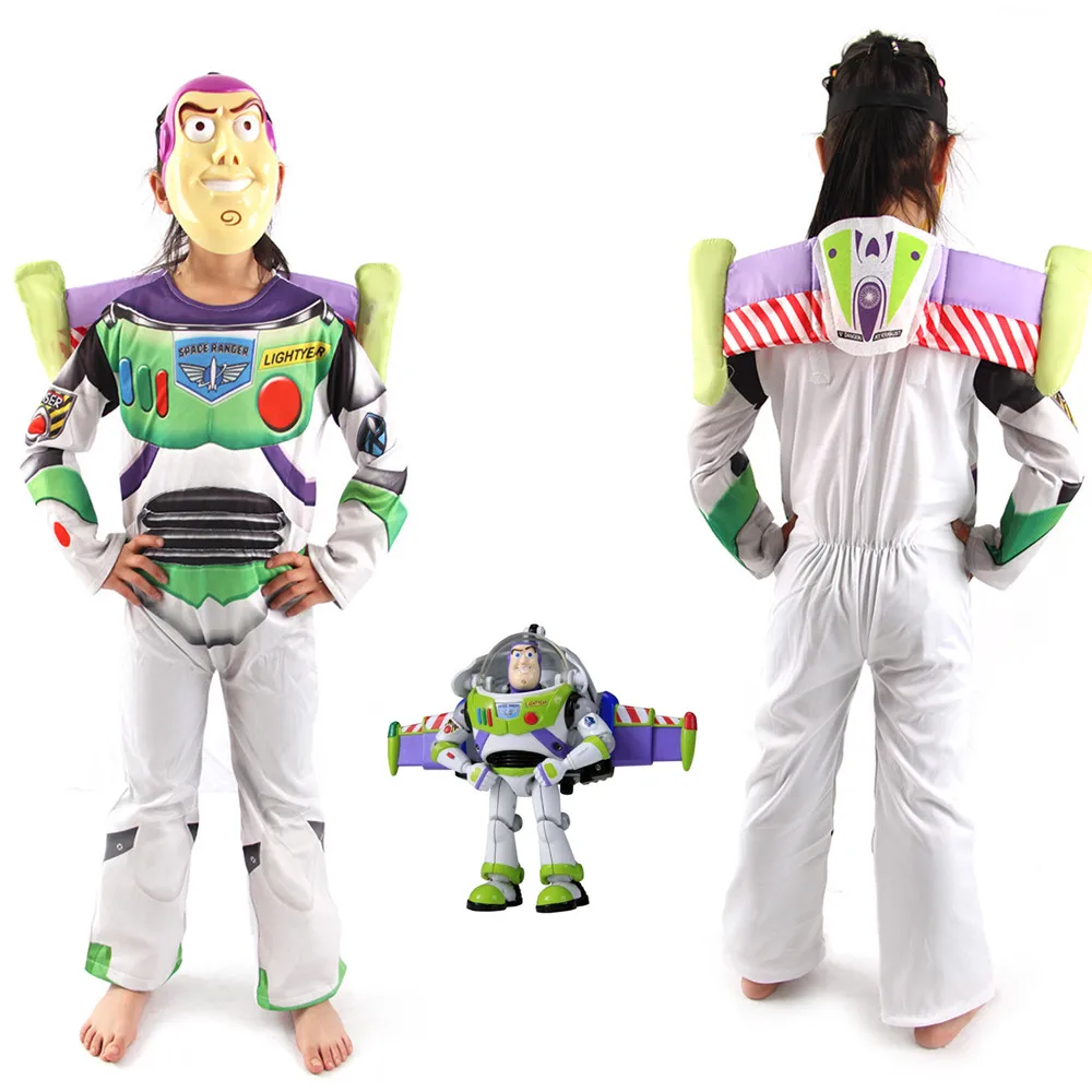 

Halloween Costumes Toy Story Children Buzz Lightyear Costume Boy Buzz Role Play Costume Fancy Dress Cosplay Cloths with wings