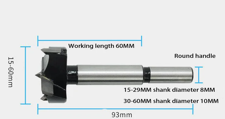 45# стальной материал, деревообрабатывающее отверстие, деревянная доска, сверло для дерева, профессиональный класс, круглая ручка, пластик, гипс, ручная дрель