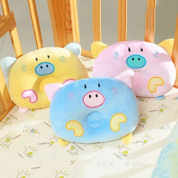 

1PCS Cute Cartoon Newborn Infant Soft Neck Support Lovely Pig Head Shape Baby Comfortable Sleep Shaping Pillow Kids Bed Supplies
