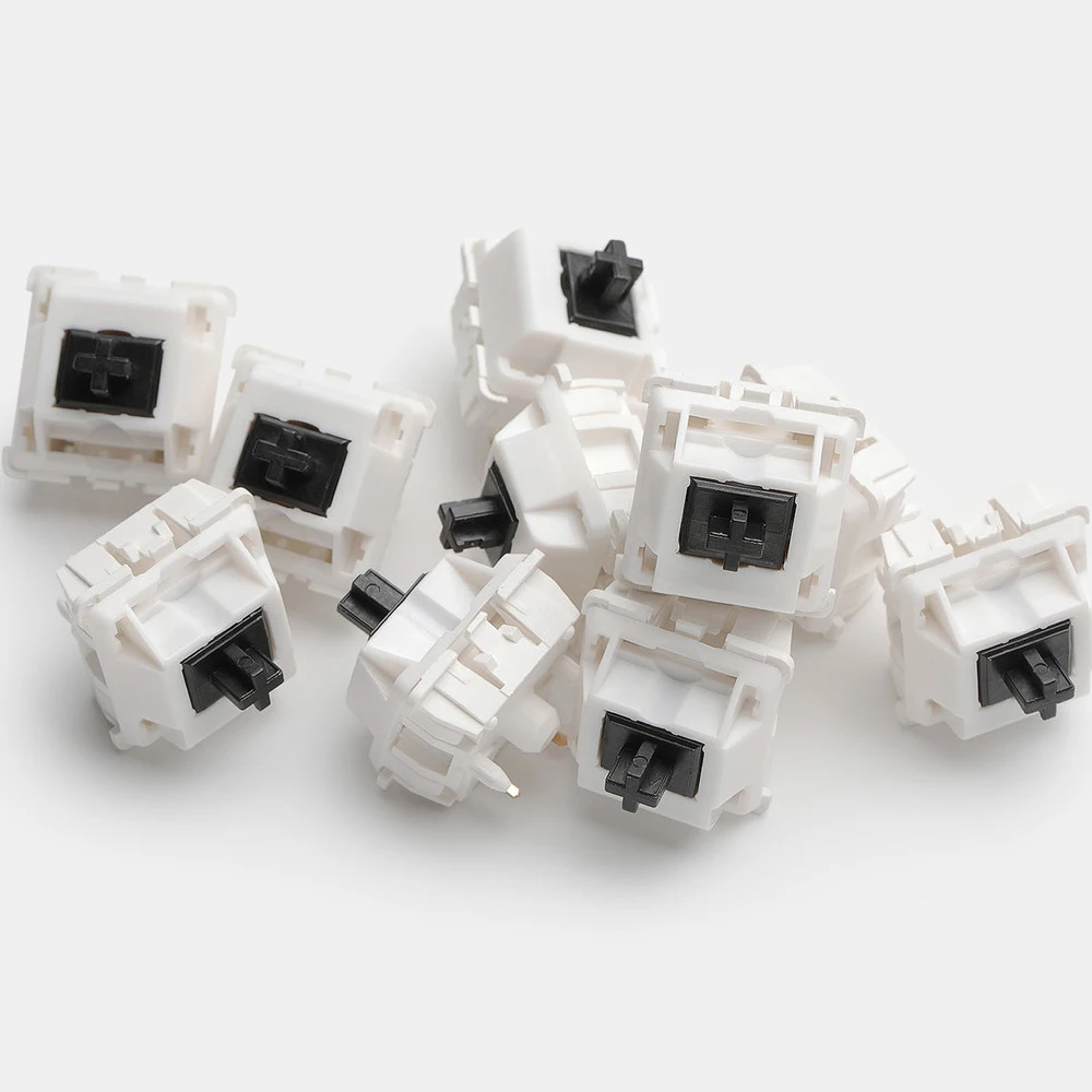 Everglide Interruptor Tátil de Jade Escuro Pinos Pinos Rgb Linear 50g Força mx Interruptor para Teclado Mecânico 50m Como Panda Sagrado