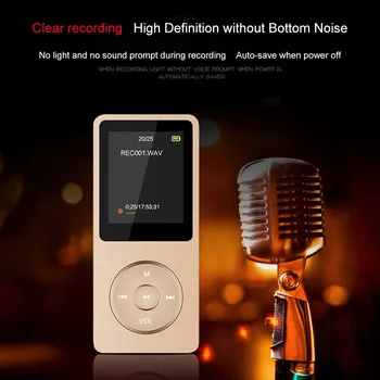 

top selling product in 2020 Mini Playback MP3 MP4 Lossless Sound Music Player FM Recorder TF Card 80 Hours accept dropshipping