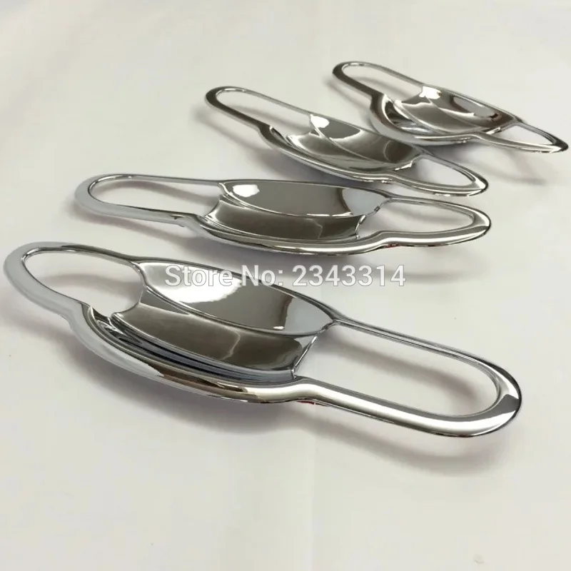 8pcs Handle Bowl Автомобильные аксессуары для Renault Captur samsung QM3 ABS Хромированная Дверная ручка Крышка боковая дверная ручка защита чаши - Цвет: 8pcs Handle Bowl