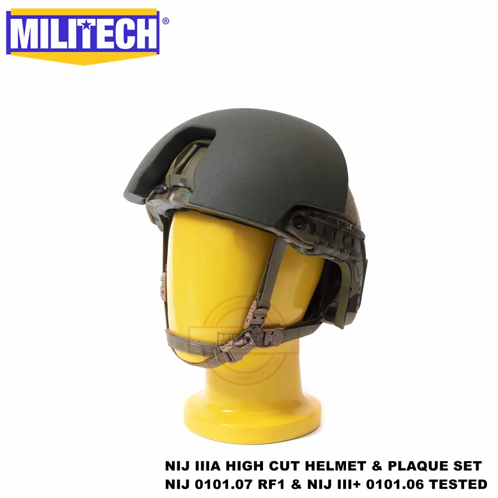 ISO сертифицированный MILITECH NIJ III+ Быстрый MC 2 в 1 OCC Dial Liner High XP Cut пуленепробиваемый арамидный баллистический шлем NIJ 0101,07 RF1