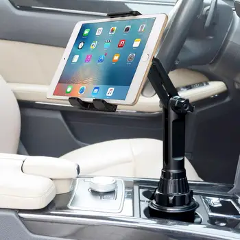 

Universal 360 car Cup Holder Tablet Automobile Mount Cradle for Apple IPad Pro 12.9 Air 2019 Mini 4 for Samsung tab S7 plus 12.4