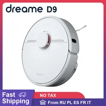 Dreame D9 robotlu süpürge küresel sürüm 3000Pa güçlü siklon emme süpürme yıkama mop APP WIFI kontrol ev
