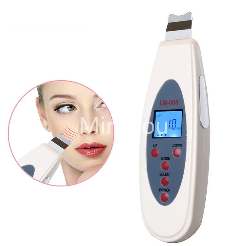 

Ultrasonic Face Skin Scrubber Facial Cleaner Peeling Facial Blackhead Removal Pimples Pore Black Spot Cleaner Tool