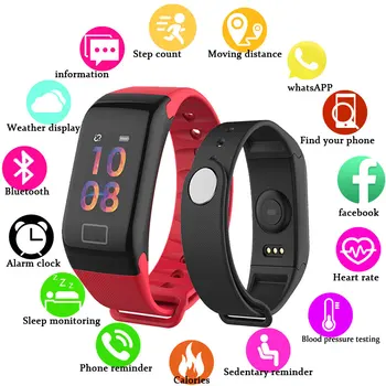 

Sport Smart Bracelet Color Screen Smartband IP67 Waterproof Wristband Sports Fitness Tracker Heart Rate Monitor Sleep Tracker