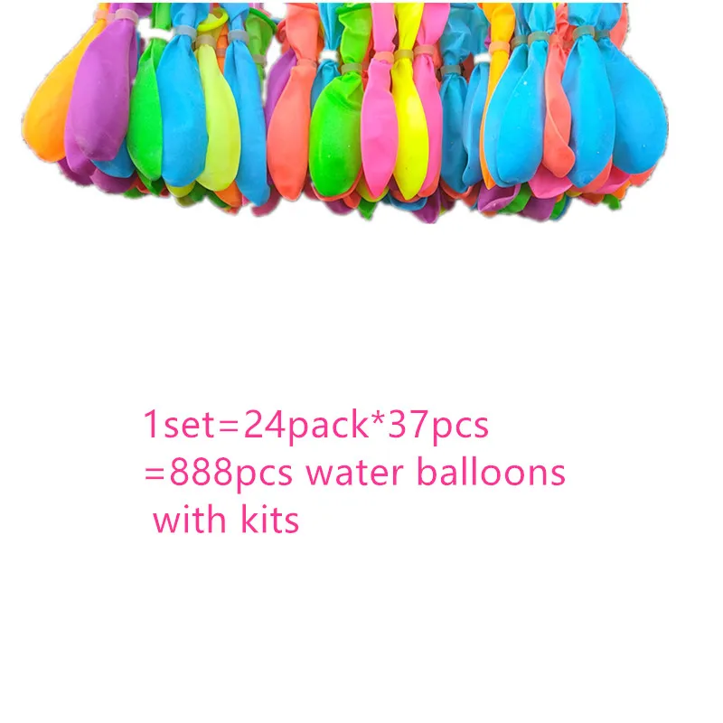 

888pcs Water Bombs Balloon Filling Magic Balloon Children Water War Game Supplies Kid Summer Outdoor Beach Toy Party Gift Toy
