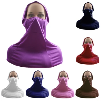 

Islamic Muslim Women Underscarf Hat Neck Cover Full Face Cover Hijab Scarf Veil Headscarf Wrap Shawl Hat Amira Bonnet Headwear