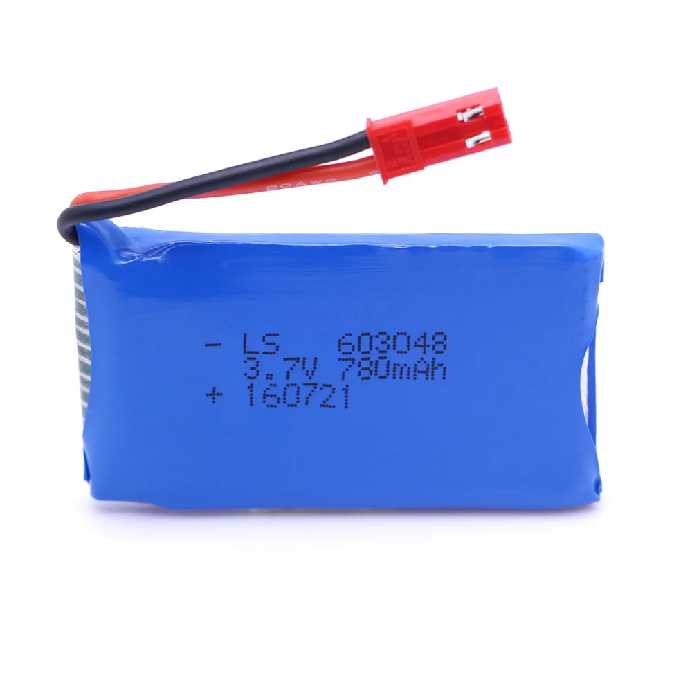 Литий-полимерный аккумулятор 3 7 в 780 мАч 20C для квадрокоптера Wltoys V636 V686 V686G V686K JRC
