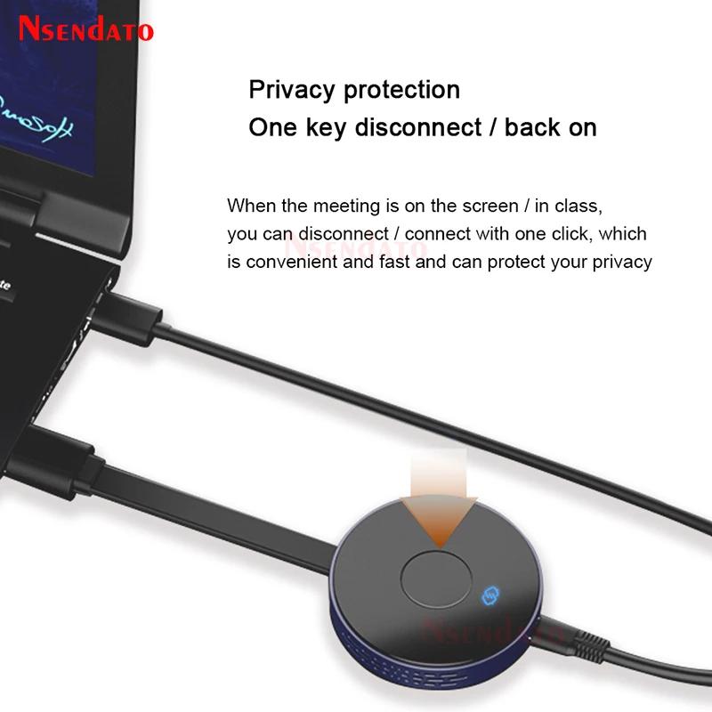 50M Wireless HDMI-compatible Video Transmitter & Receiver Extender Adapter Wifi Display TV Stick Switch for Monitor Projector PC