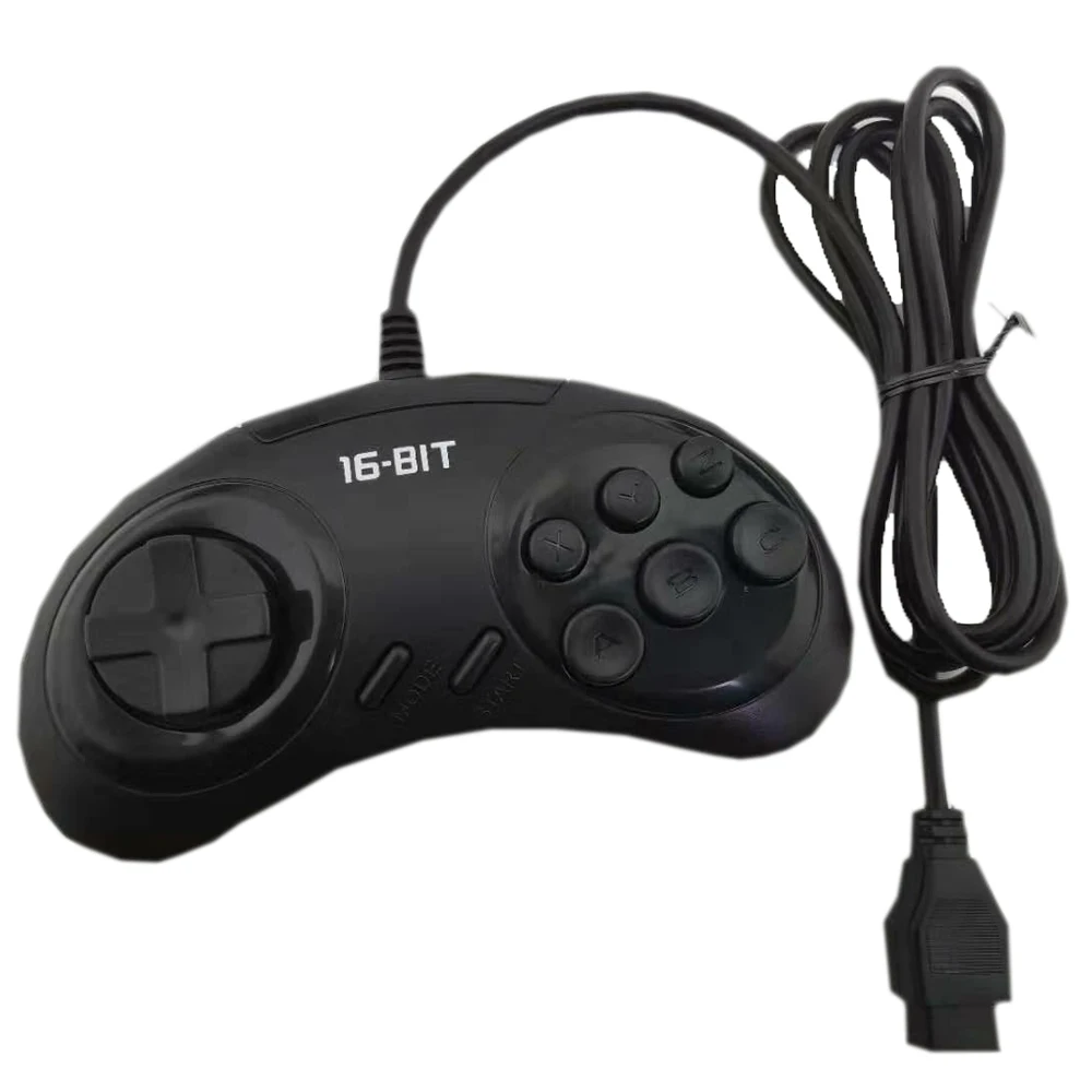 

10 PCS a lot Wired USB Classic Gamepad 6 Buttons Game Controller Joypad game handle for SEGA MD2 PC MAC For Mega Drive 2