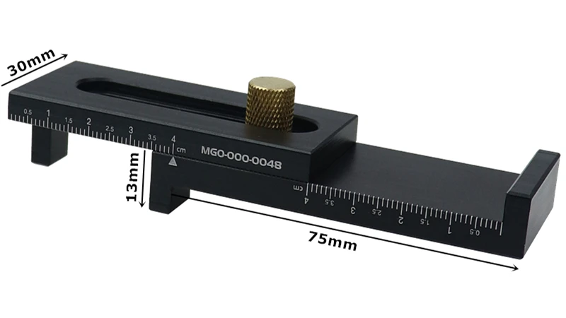 5-40 мм деревообрабатывающий Мини Измеритель зазора Алюминий сплава для измерения глубины зуба линейка маркировки датчик, измеритель