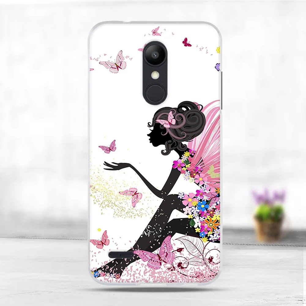 Чехол для Funda LG K10 2018 силиконовый мягкий чехол из ТПУ Plus / Alpha телефона задняя