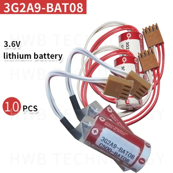 

10pack New Original C500-BAT08 3G2A9-BAT08 3.6V 1600mAh Batteries PLC Battery With Plug For OMRON Free Shipping