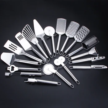 

21PCS Kitchen Gadget Vegetable Fruit Peeler Grater Cutter Garlic Grinder Cheese Slicer Pizza Cutter Cake Shovel Bakeware Tools