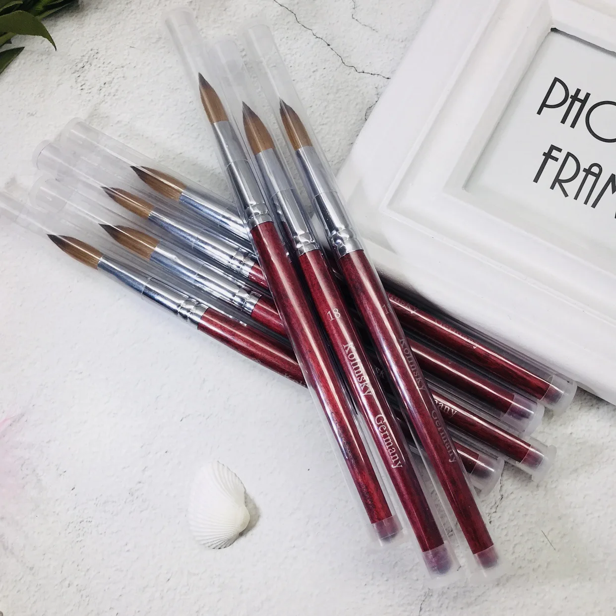 

Kolinsky Acrylic Brushs for Nail Design 10# 12# 14# 16# 18#