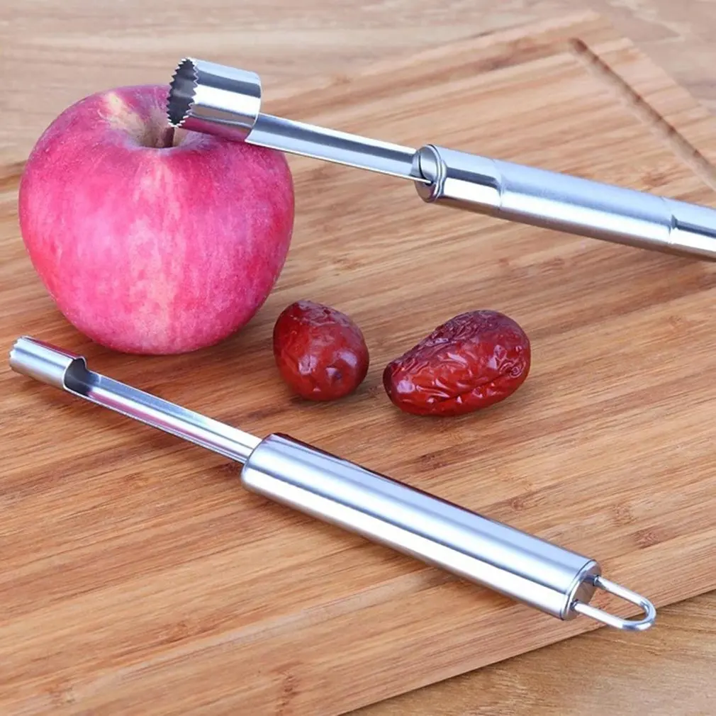 Нержавеющая сталь Jujube Core пилинг Яблоко Груша фрукты Инструменты для удаления сердцевины кухонная Пряжка фруктовый Бур копать ядерный нож фрукты гаджет