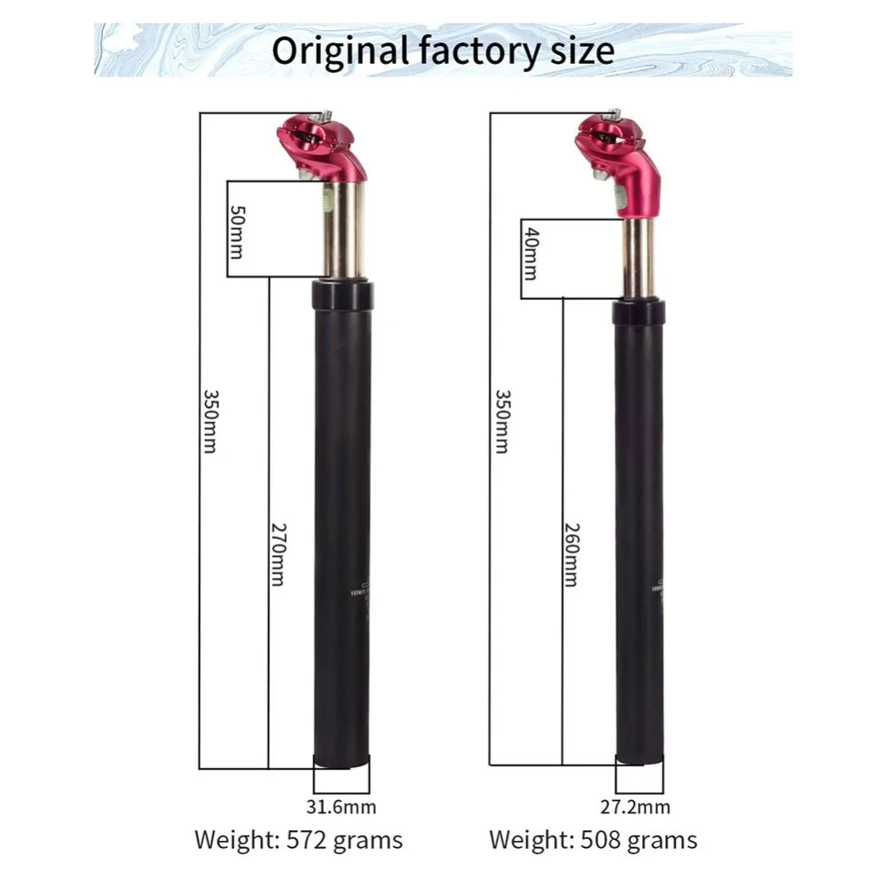 Новая подвеска 27,2/31,6X350 мм алюминиевый сплав горный велосипед амортизация и демпфирование сиденья