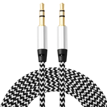 

3.5mm Stereo Car Auxiliary Audio Cable For Mitsubishi Asx Lancer 10 9 Outlander Pajero Sport L200 Expo Eclipse Carisma Galant