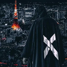 Мужская ветровка с капюшоном, повседневные японские толстовки, пальто с принтом, уличная одежда, плащ в виде летучей мыши, мужские Модные топы