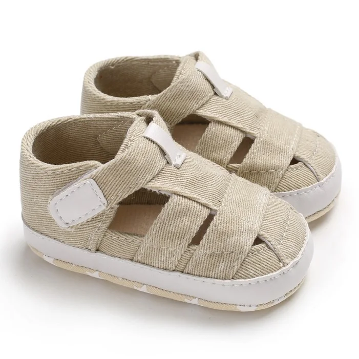 0-18M летняя дышащая нескользящая обувь для маленьких мальчиков, сандалии на мягкой подошве для малышей - Цвет: 3